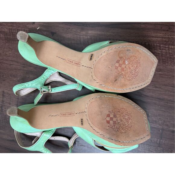 Vince Camuto Trinna Mint Green Patent Heels Pumps, Size 8.5, MSRP $140 - Picture 9 of 9